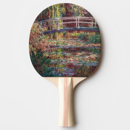 Claude Monet _ Water Lily pond Pink Harmony Ping Pong Paddle
