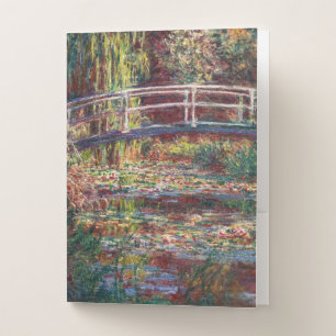 Claude Monet - Water Lily pond, Pink Harmony Pocket Folder