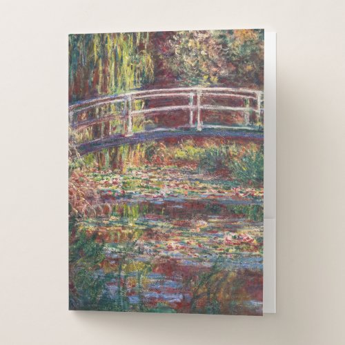Claude Monet _ Water Lily pond Pink Harmony Pocket Folder