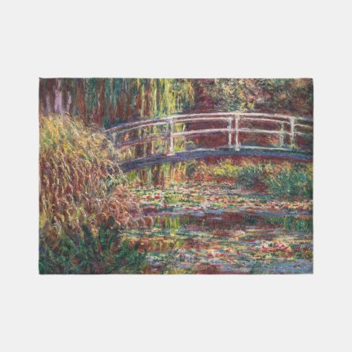 Claude Monet _ Water Lily pond Pink Harmony Rug