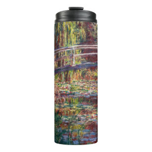 Claude Monet - Water Lily pond, Pink Harmony Thermal Tumbler