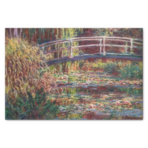 Claude Monet _ Water Lily pond Pink Harmony Tissue Paper