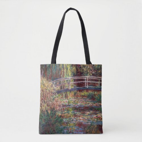 Claude Monet _ Water Lily pond Pink Harmony Tote Bag