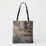 Claude Monet - Water Lily pond, Pink Harmony Tote Bag