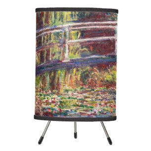 Claude Monet - Water Lily pond, Pink Harmony Tripod Lamp