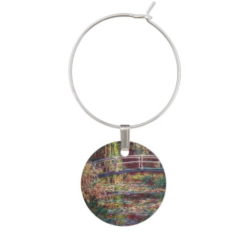 Claude Monet _ Water Lily pond Pink Harmony Wine Charm