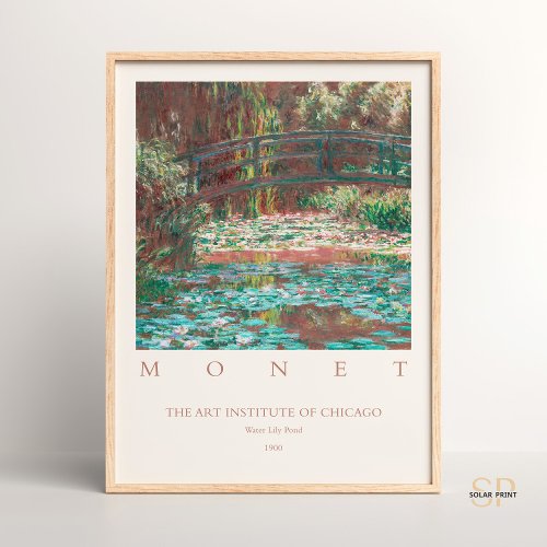 Claude Monet Water Lily Pond Vintage Painting Art  Poster