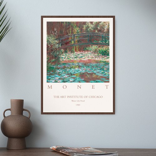 Claude Monet Water Lily Pond Vintage Painting Art  Poster