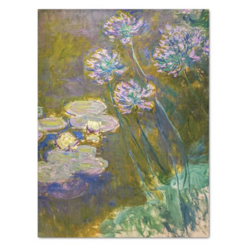 Claude Monet _ Waterlilies and Agapanthus Tissue Paper