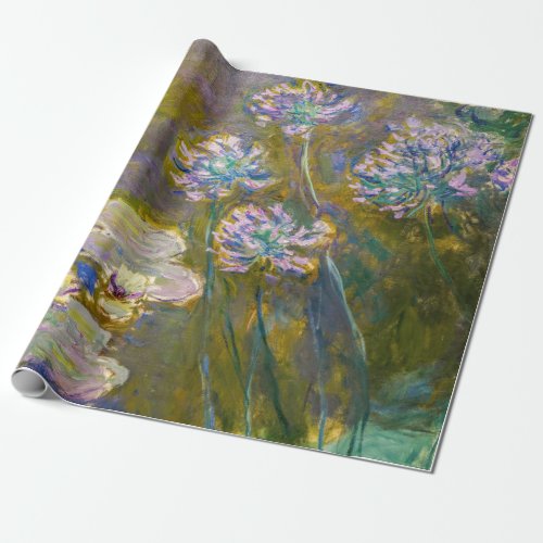 Claude Monet _ Waterlilies and Agapanthus Wrapping Paper