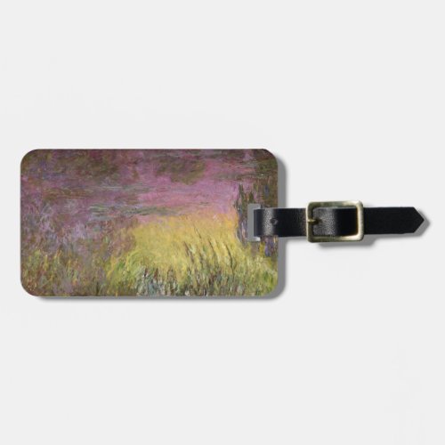 Claude Monet  Waterlilies at Sunset Luggage Tag