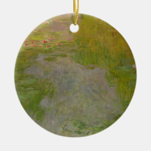 Claude Monet Waterlilies, c.1919 (oil on canvas) Ceramic Ornament
