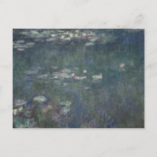 Claude Monet Waterlilies: Green Reflections Postcard