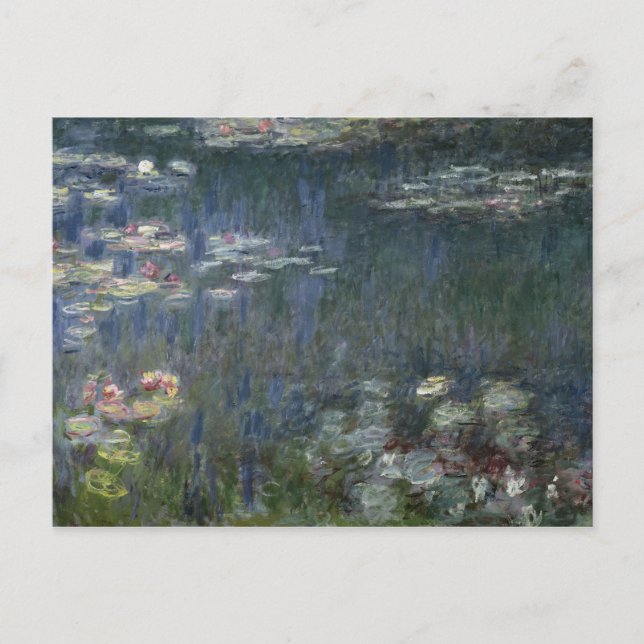 Claude Monet | Waterlilies: Green Reflections Postcard (Front)