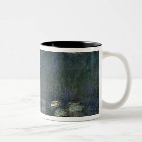 Claude Monet  Waterlilies Green Reflections Two_Tone Coffee Mug