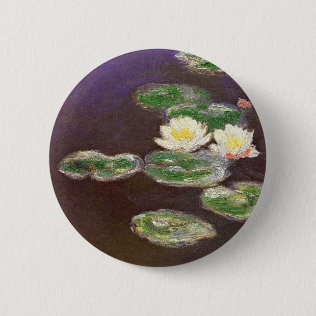 Claude Monet - Waterlilies Pinback Button (Front)