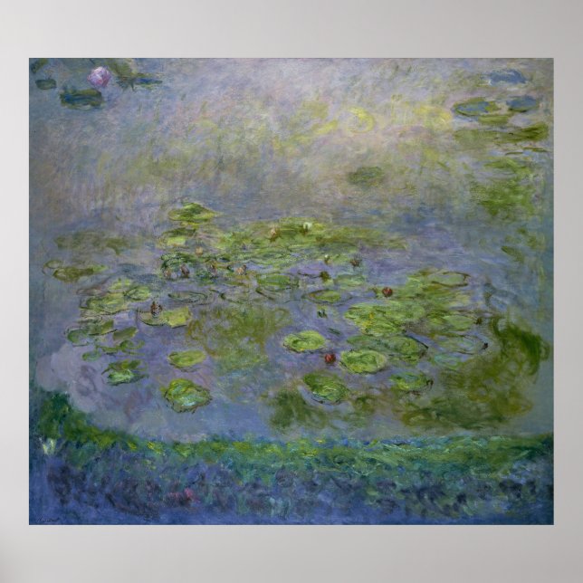 Claude Monet ~ Waterlilies Poster (Front)