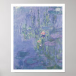 Claude Monet | Waterlilies Poster<br><div class="desc">Image:118762  Waterlilies,  1907 (oil on canvas). Monet,  Claude (1840-1926). Private Collection.  Art,  Fine Art.</div>