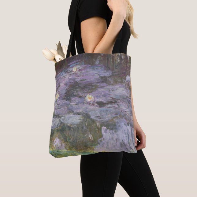 Claude Monet | Waterlilies Tote Bag (Close Up)