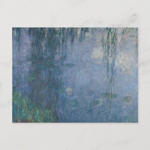 Claude Monet  Waterlilies Weeping Willows 1914 Postcard