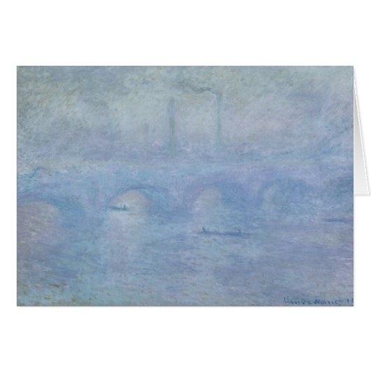 Claude Monet | Waterloo Bridge: Effect of the Mist Cards (Front Horizontal)