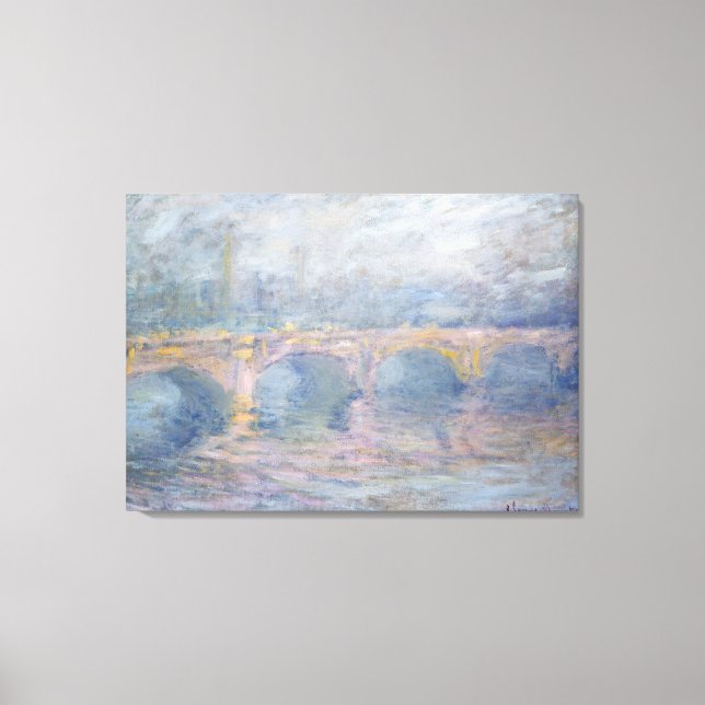 Claude Monet | Waterloo Bridge, London, at Sunset Canvas Print (Front)