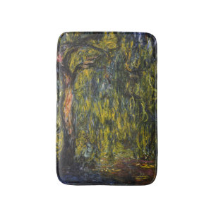 Claude Monet Weeping Willow Impressionist Art Bath Mat