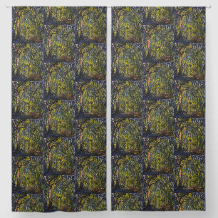 Claude Monet Weeping Willow Impressionist Art Blackout Curtains