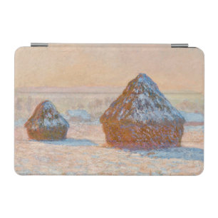Claude Monet - Wheatstacks, Snow Effect, Morning iPad Mini Cover