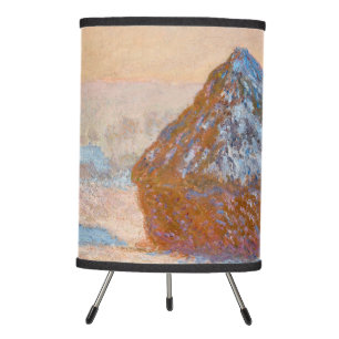 Claude Monet - Wheatstacks, Snow Effect, Morning Tripod Lamp