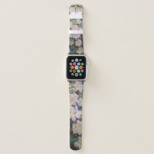 Claude Monet _ White Clematis Apple Watch Band