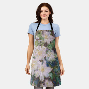 Claude Monet - White Clematis Apron