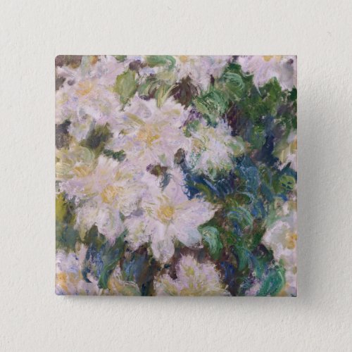 Claude Monet _ White Clematis Button