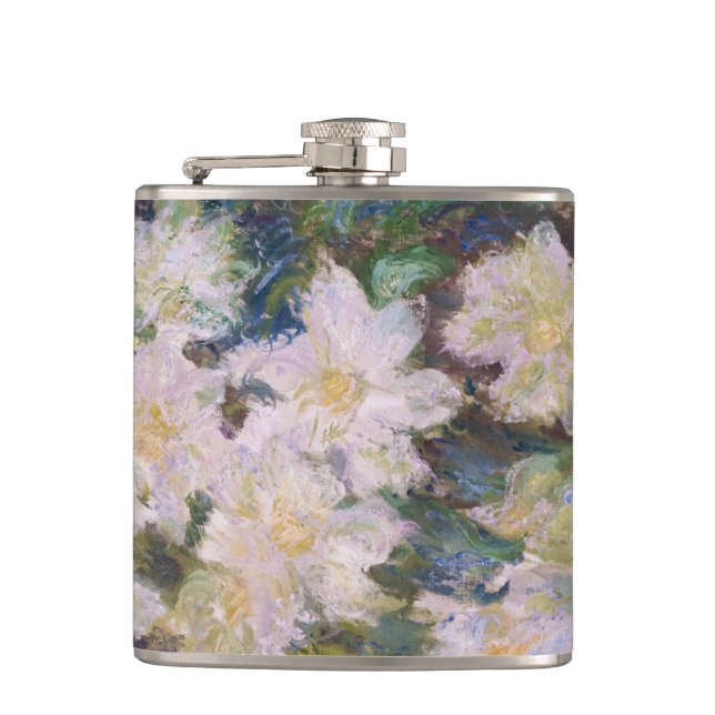 Claude Monet - White Clematis Flask (Front)