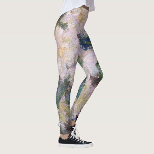 Claude Monet _ White Clematis Leggings