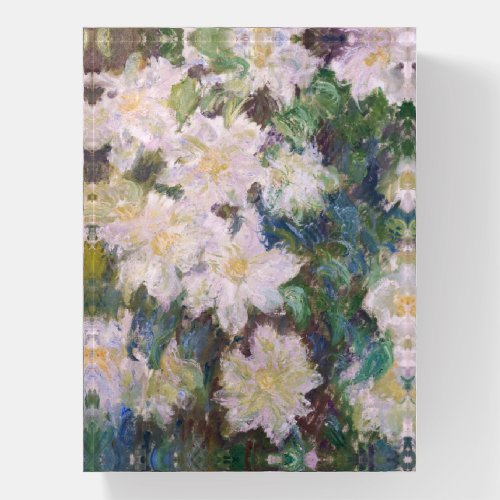 Claude Monet _ White Clematis Paperweight