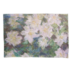 Claude Monet - White Clematis Pillow Case
