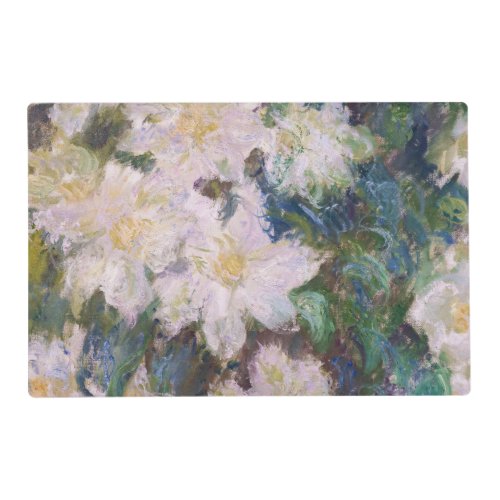 Claude Monet _ White Clematis Placemat