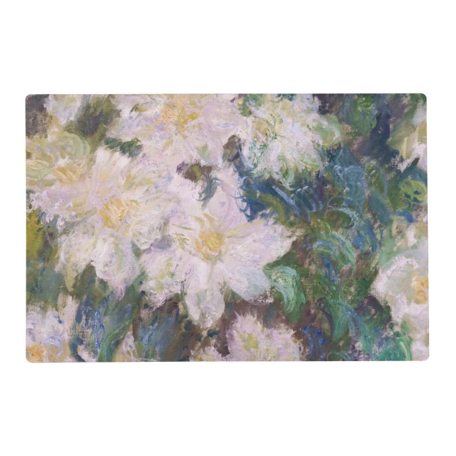 Claude Monet - White Clematis Placemat (Front)