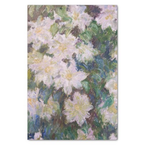 Claude Monet _ White Clematis Tissue Paper