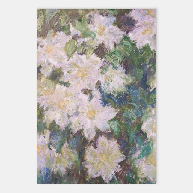 Claude Monet - White Clematis Wrapping Paper Sheets (Creator Uploaded)