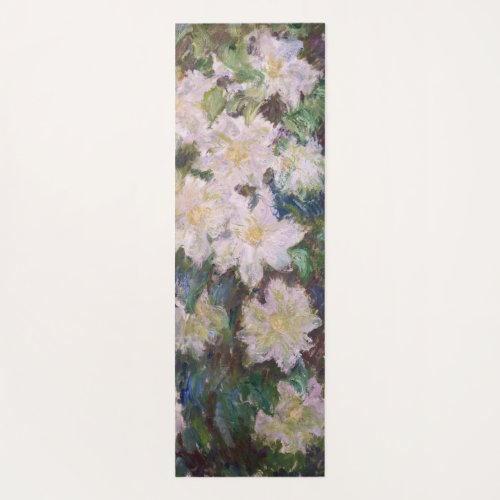 Claude Monet _ White Clematis Yoga Mat