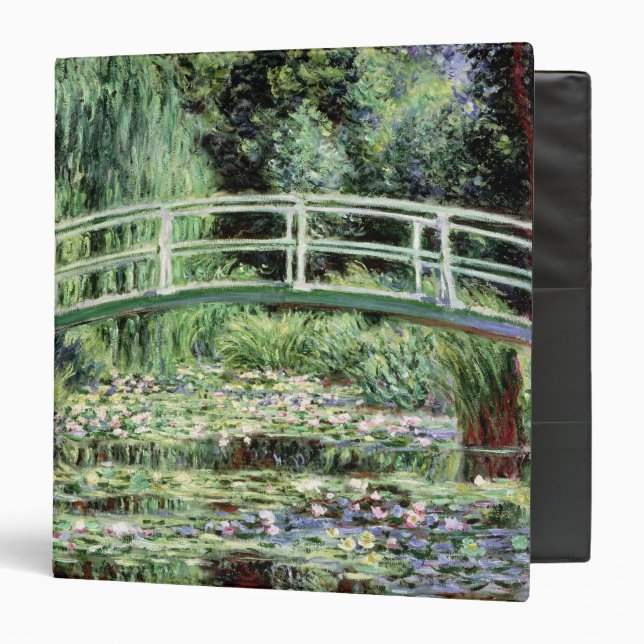 Claude Monet | White Waterlilies, 1899 3 Ring Binder (Front/Inside)