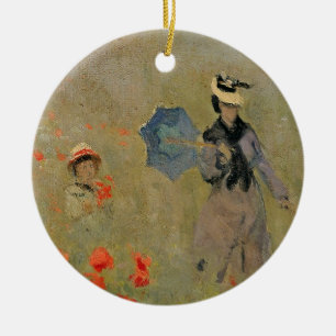 Claude Monet Wild Poppies, near Argenteuil Ceramic Ornament
