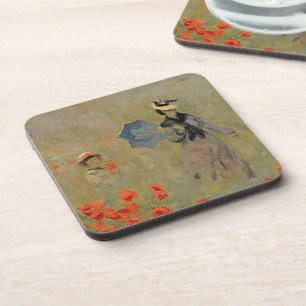 Claude Monet Wild Poppies, near Argenteuil Coaster