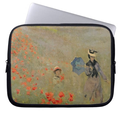 Claude Monet  Wild Poppies near Argenteuil Laptop Sleeve