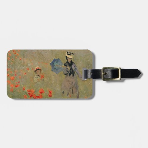 Claude Monet  Wild Poppies near Argenteuil Luggage Tag