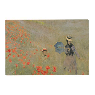 Claude Monet   Wild Poppies, near Argenteuil Placemat