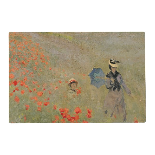Claude Monet | Wild Poppies, near Argenteuil Placemat (Front)