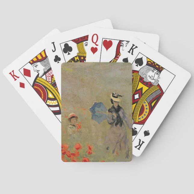 Claude Monet | Wild Poppies, near Argenteuil Poker Cards (Back)